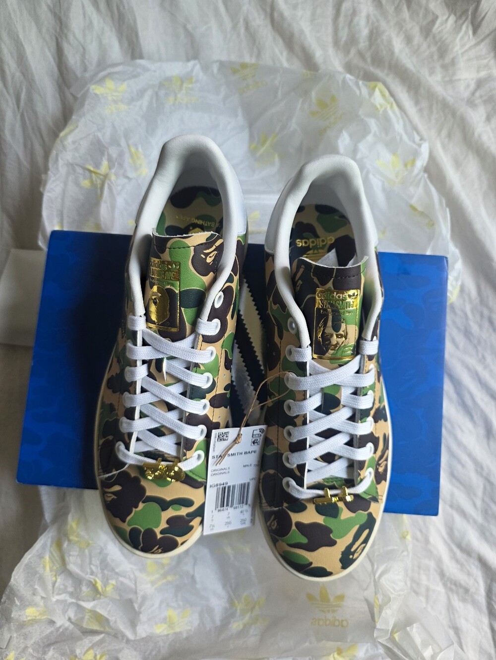 Adidas Stan Smith BAPE 30 CAMO sneakers Size 7.5 Men New In Box